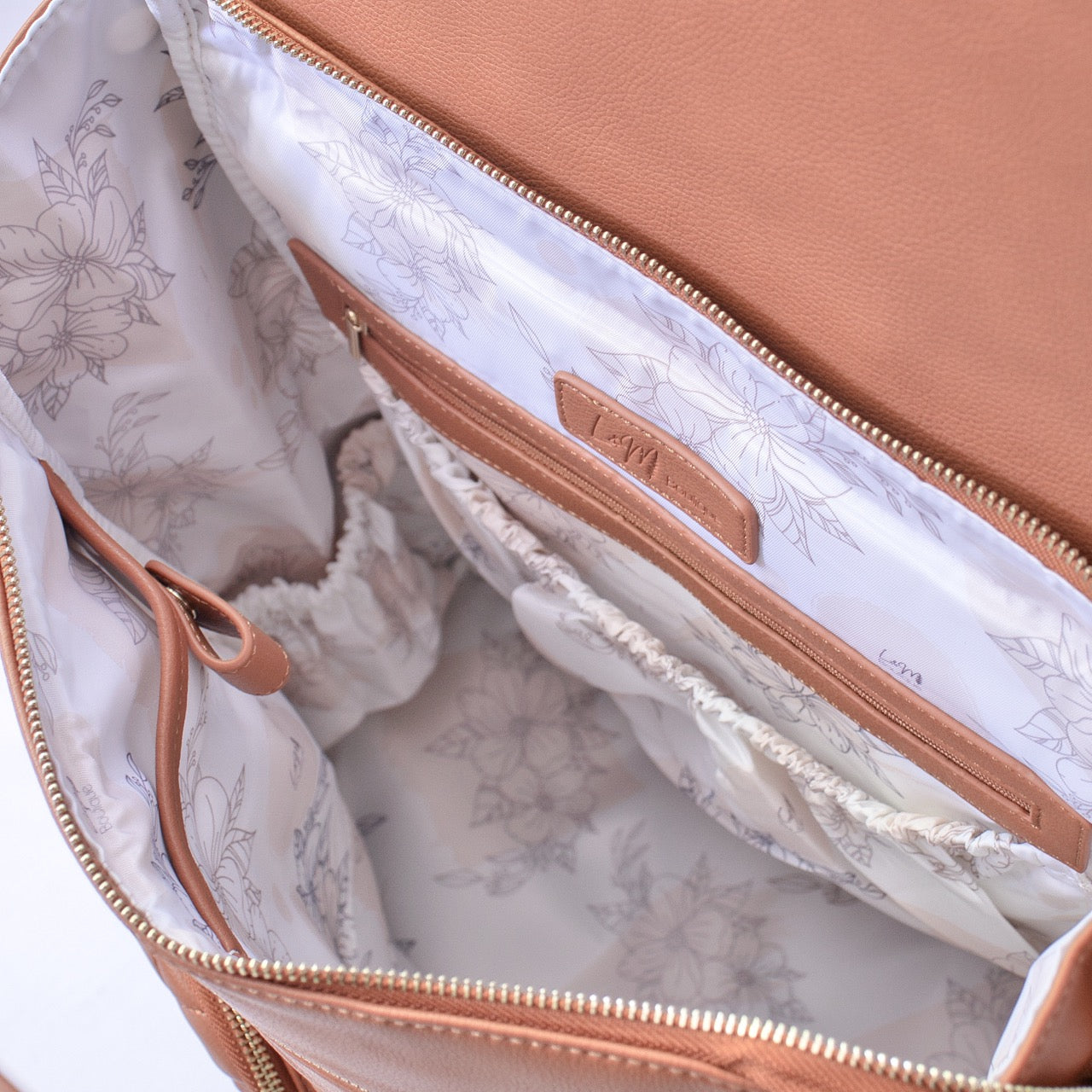Milana Nappy Backpack interior L&M Boutique Australia