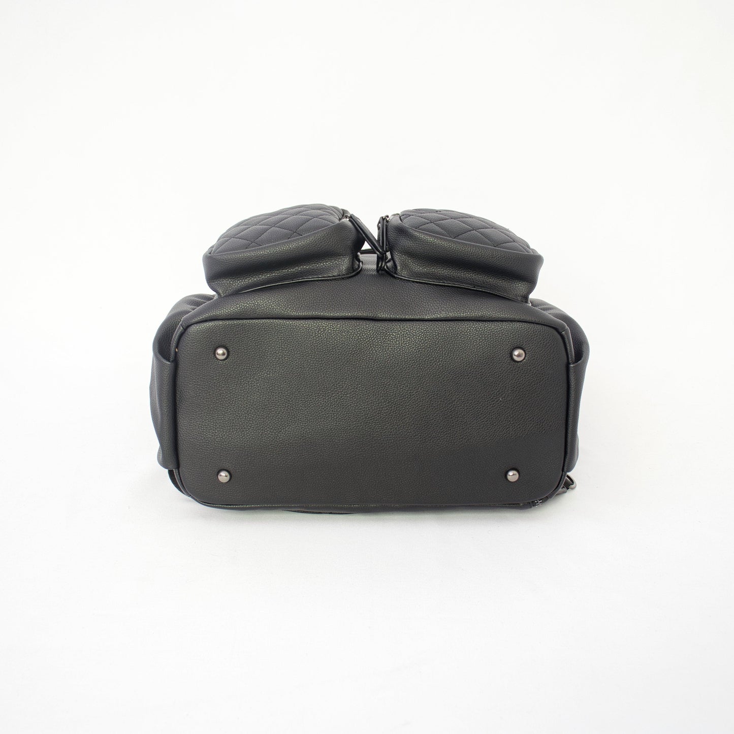 Milana Baby Bag - Matte Black - L&M Boutique with bottom studs