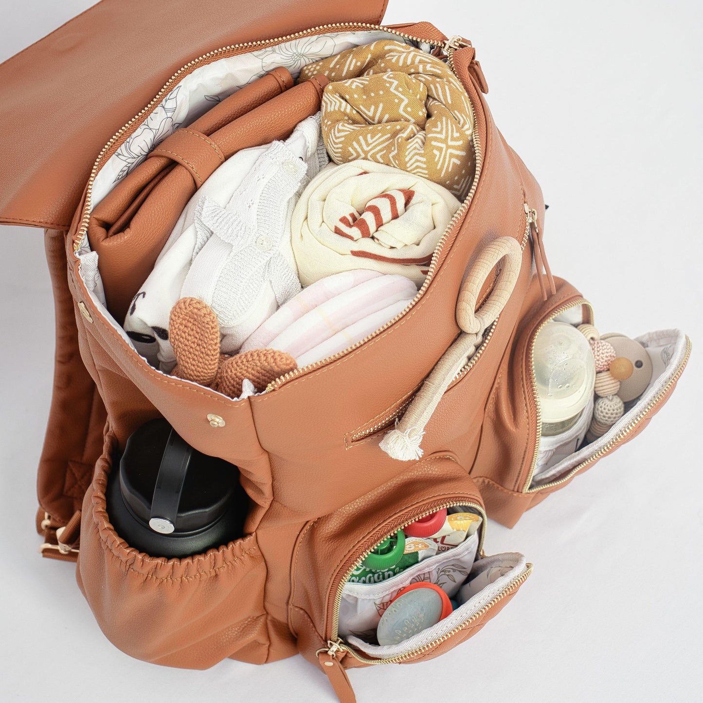Milana Nappy Bag packaged with Baby essentials | L&M Boutique | Baby Bag | Diaper Backpack