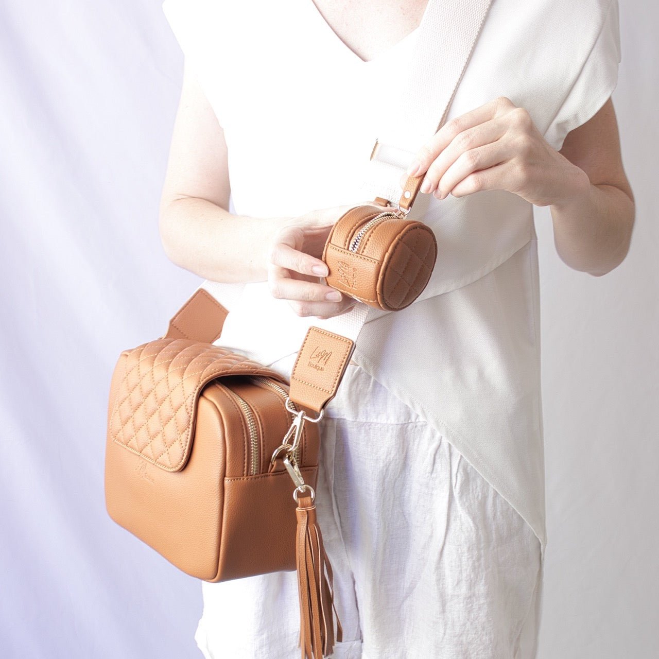 Kaia Baby Bag Pacifier Case - Tan