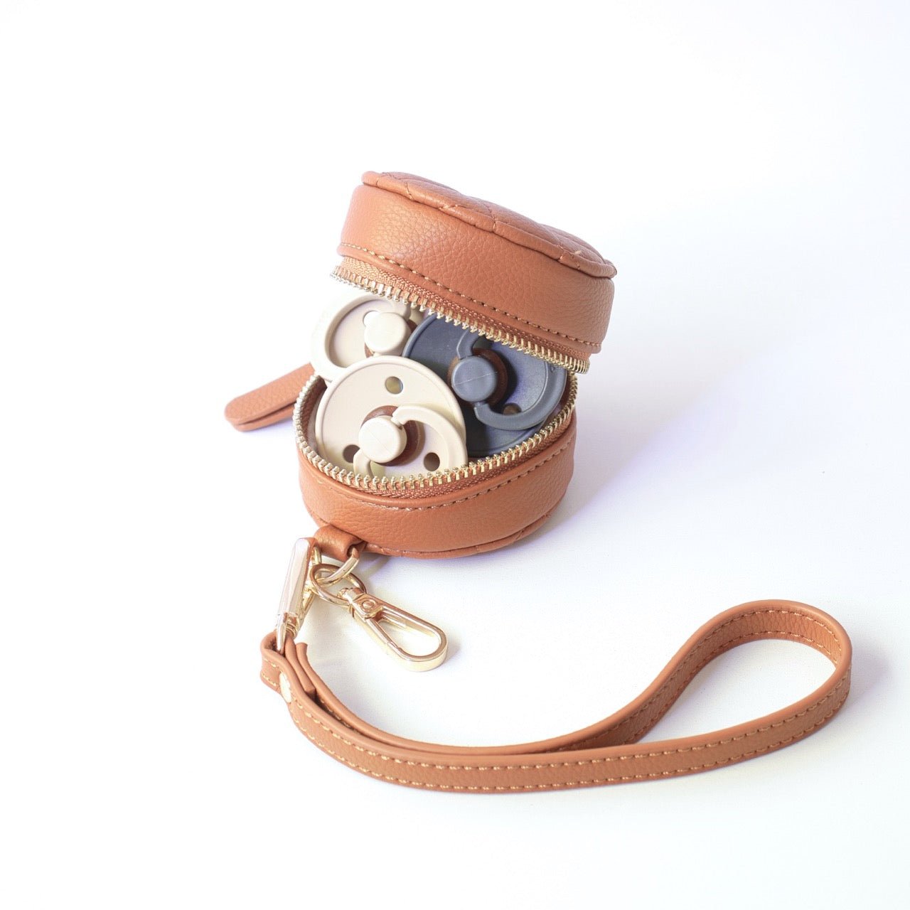 Kaia Baby Bag Pacifier Case - Tan