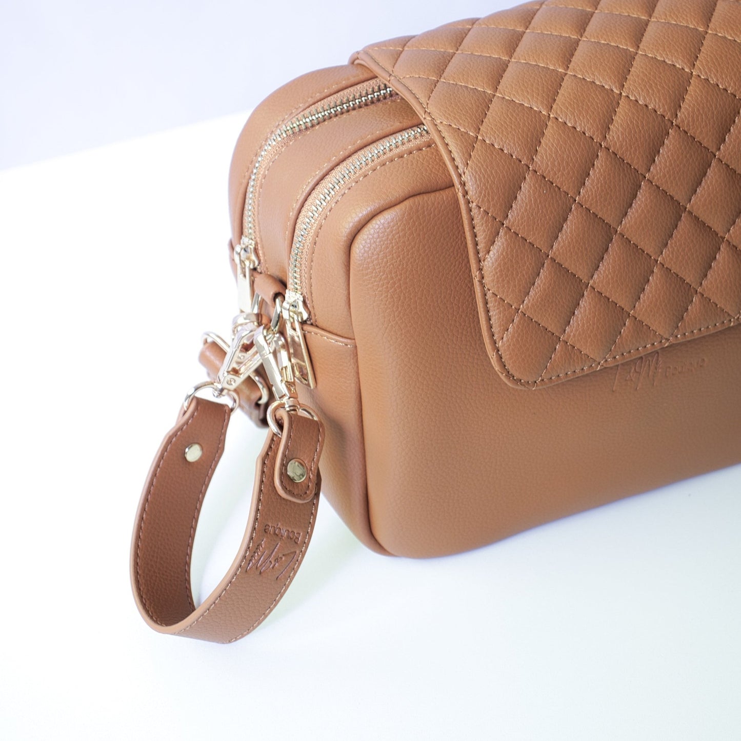 Kaia Baby Bag Pram Straps - Tan
