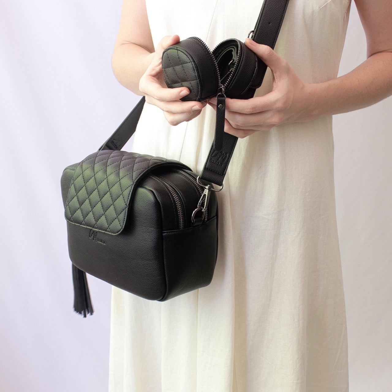 Kaia Baby Bag Pacifier Case - Matte Black