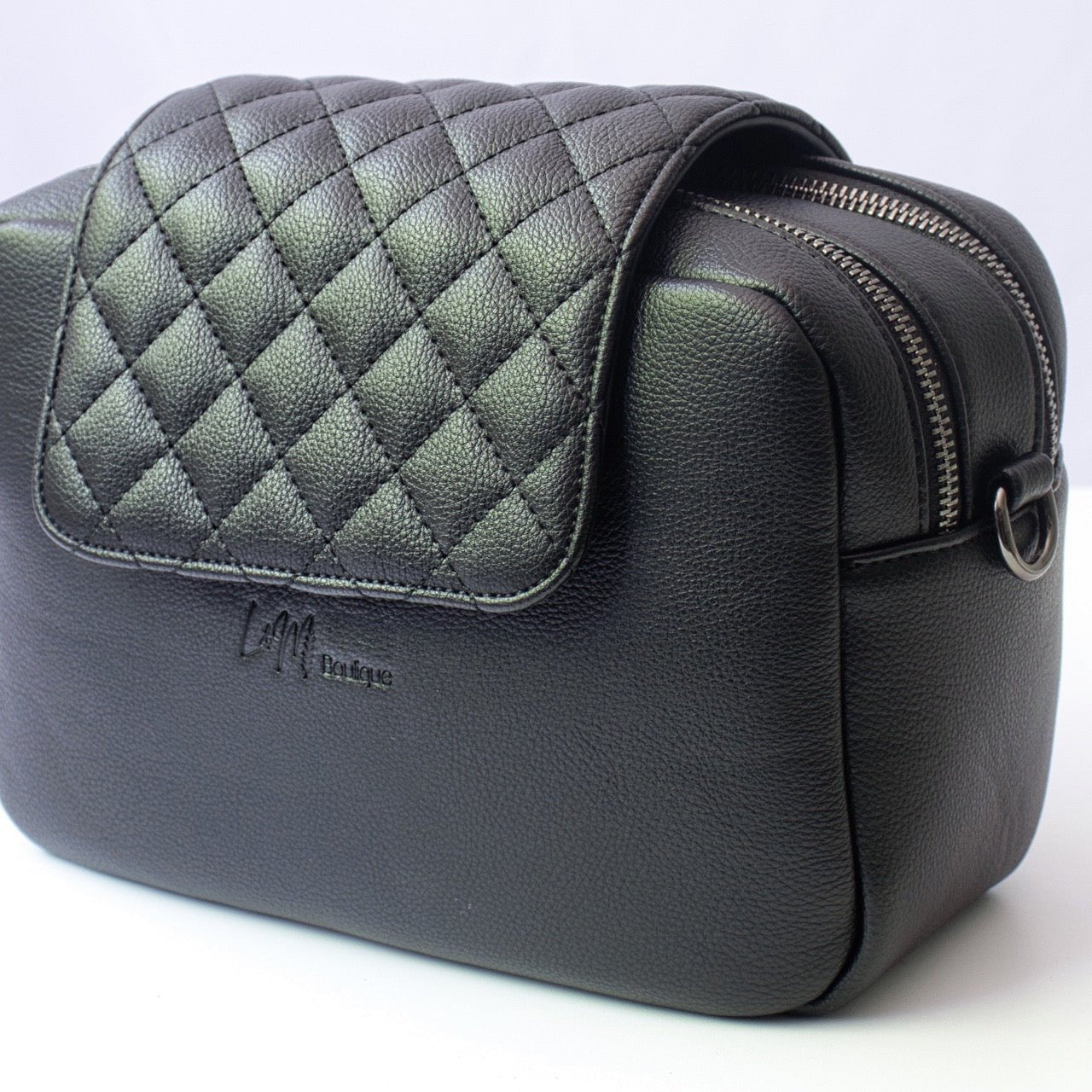 Kaia Baby Nappy Bag - Matte Black