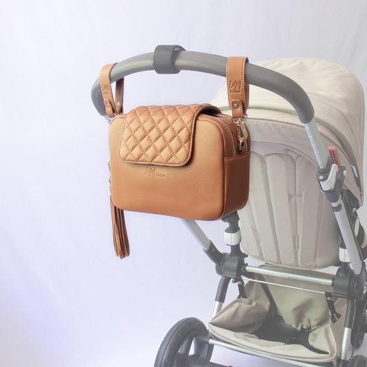 Kaia Baby Bag Pram Straps - Tan