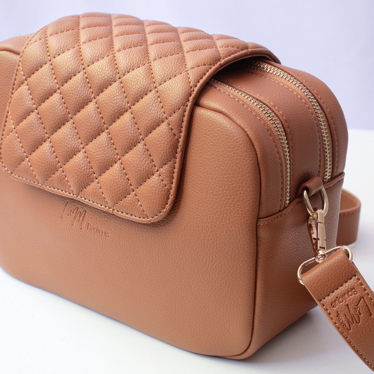 Kaia Baby Nappy Bag - Tan