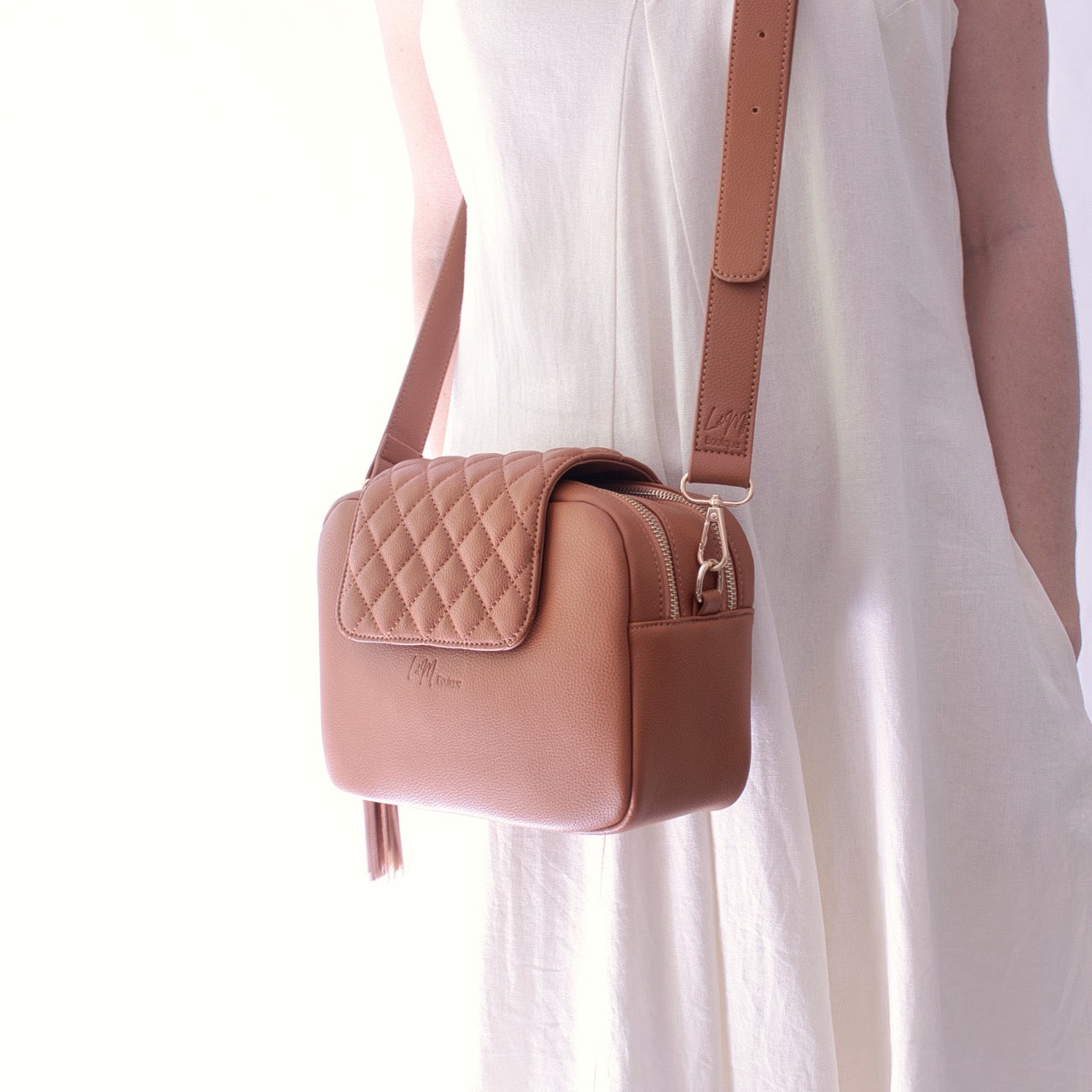 Kaia Baby Nappy Bag - Tan