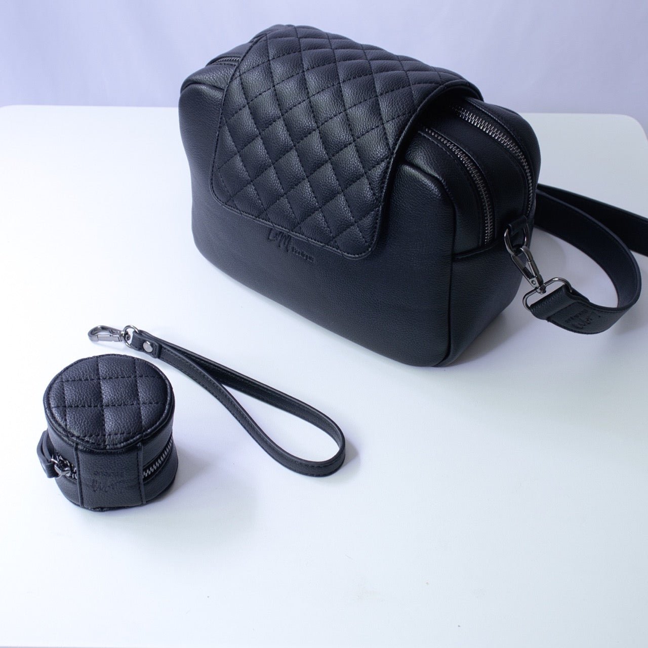 Kaia Baby Bag Pacifier Case - Matte Black