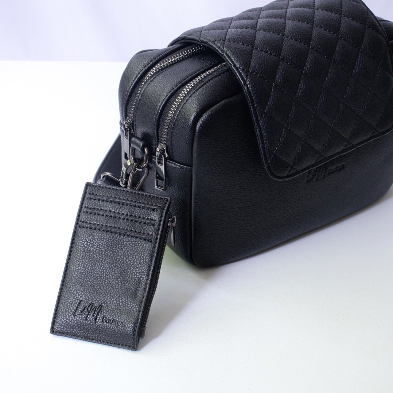 Kaia Card Holder - Matte Black