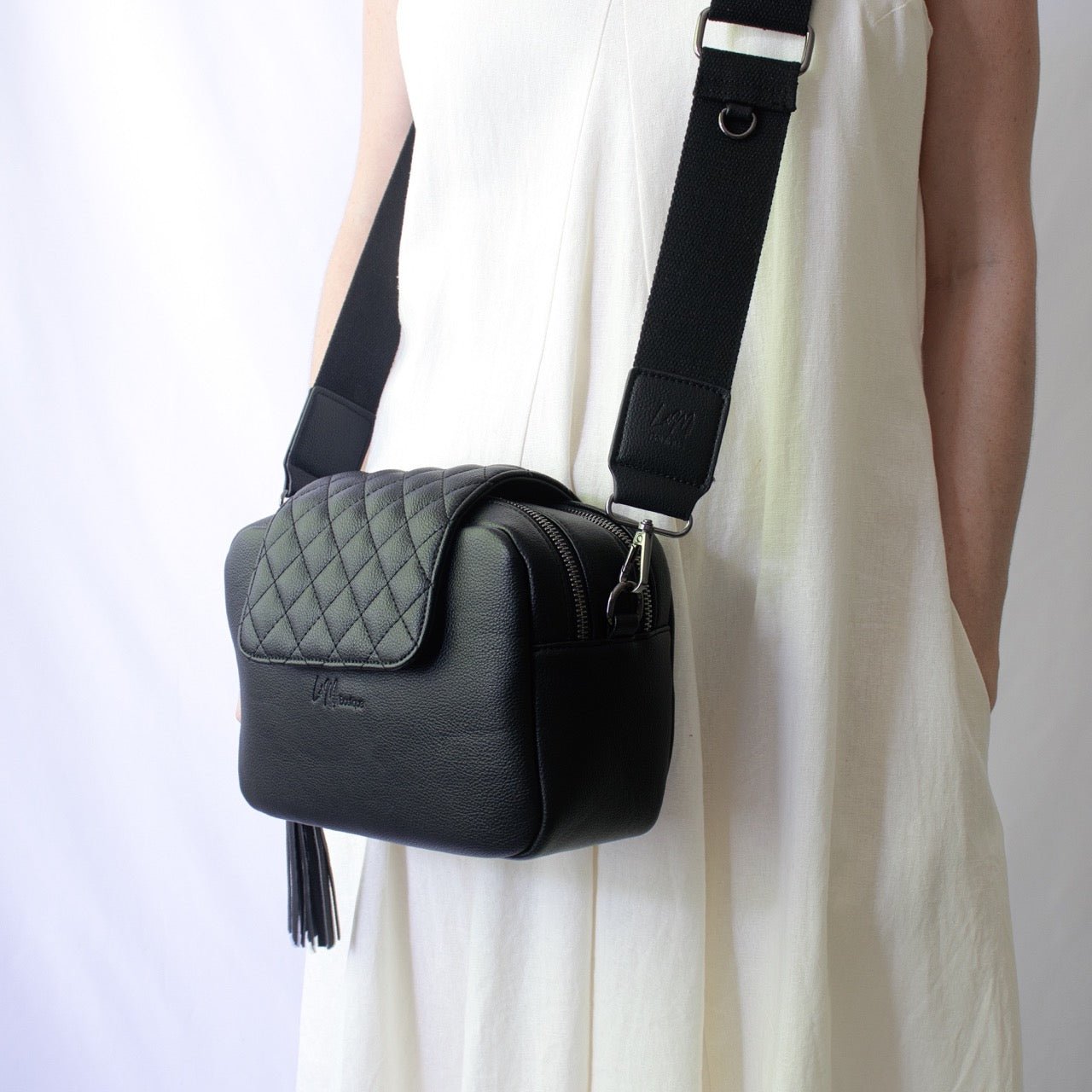 Kaia Baby Bag Urban Shoulder Strap - Black