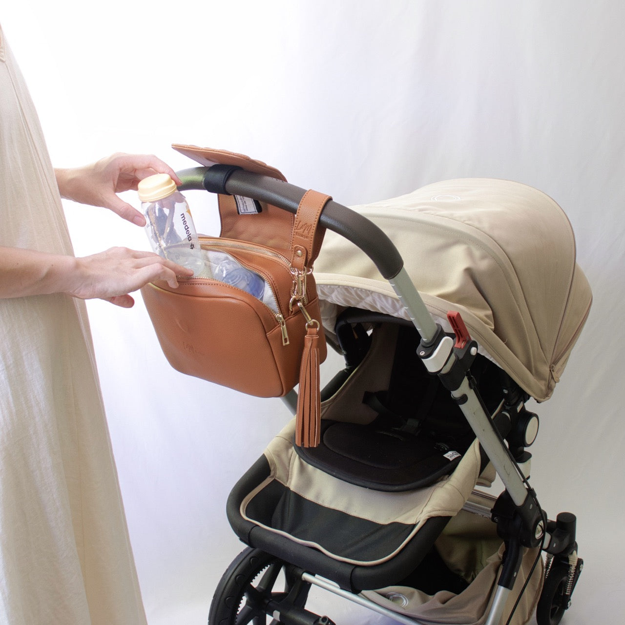 Kaia Baby Nappy Bag - Tan