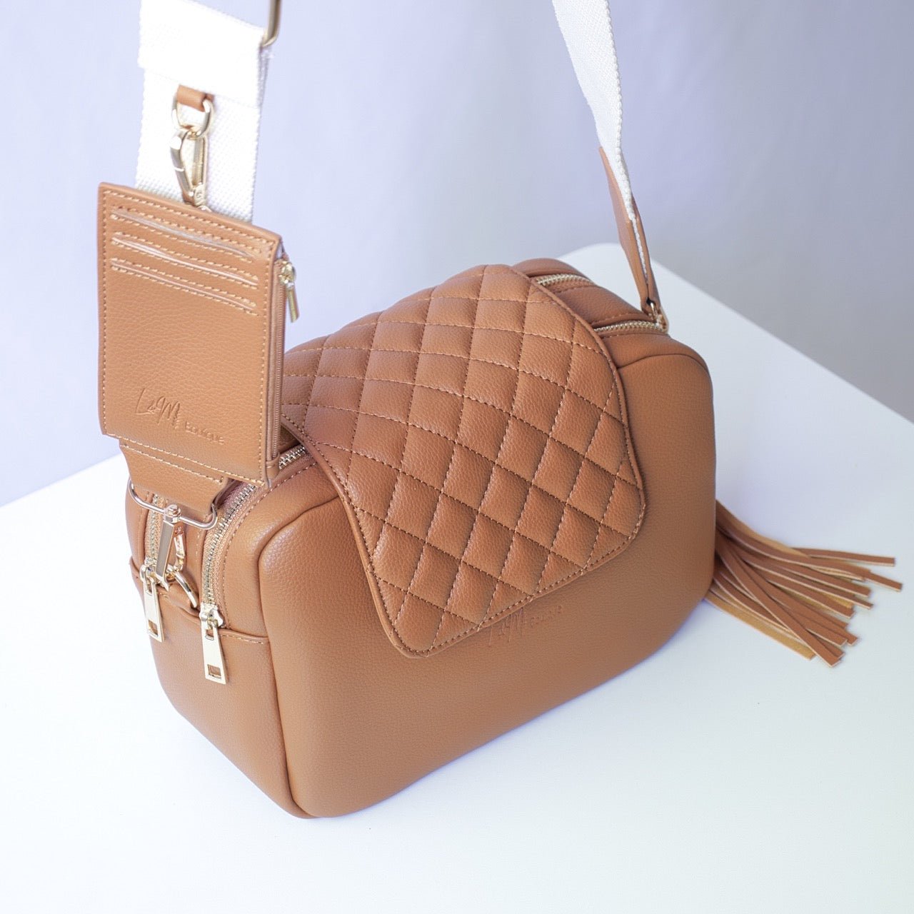 Kaia Card Holder - Tan
