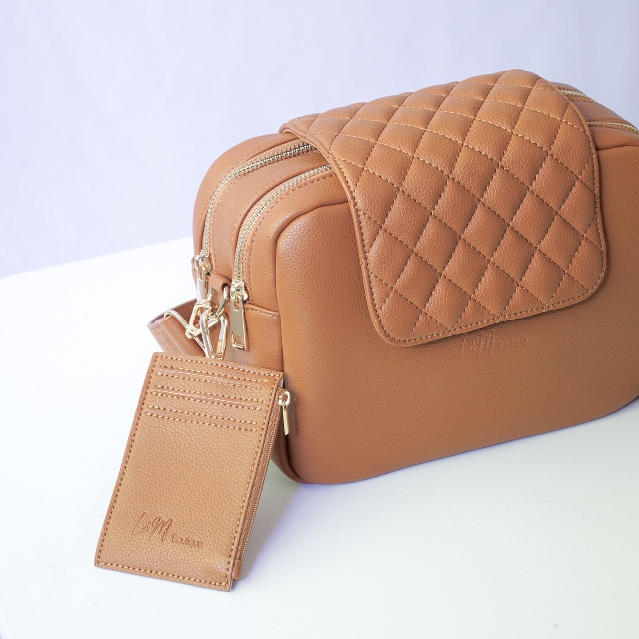 Kaia Card Holder - Tan