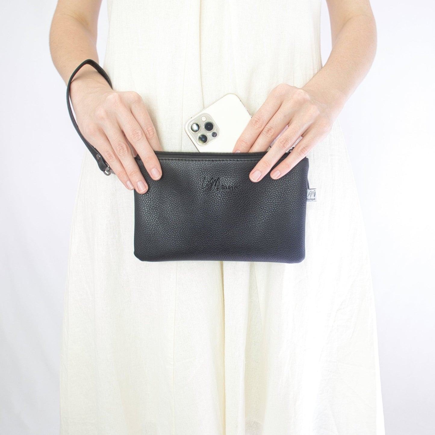 L&M Signature Clutch - Matte Black - L&M Boutique