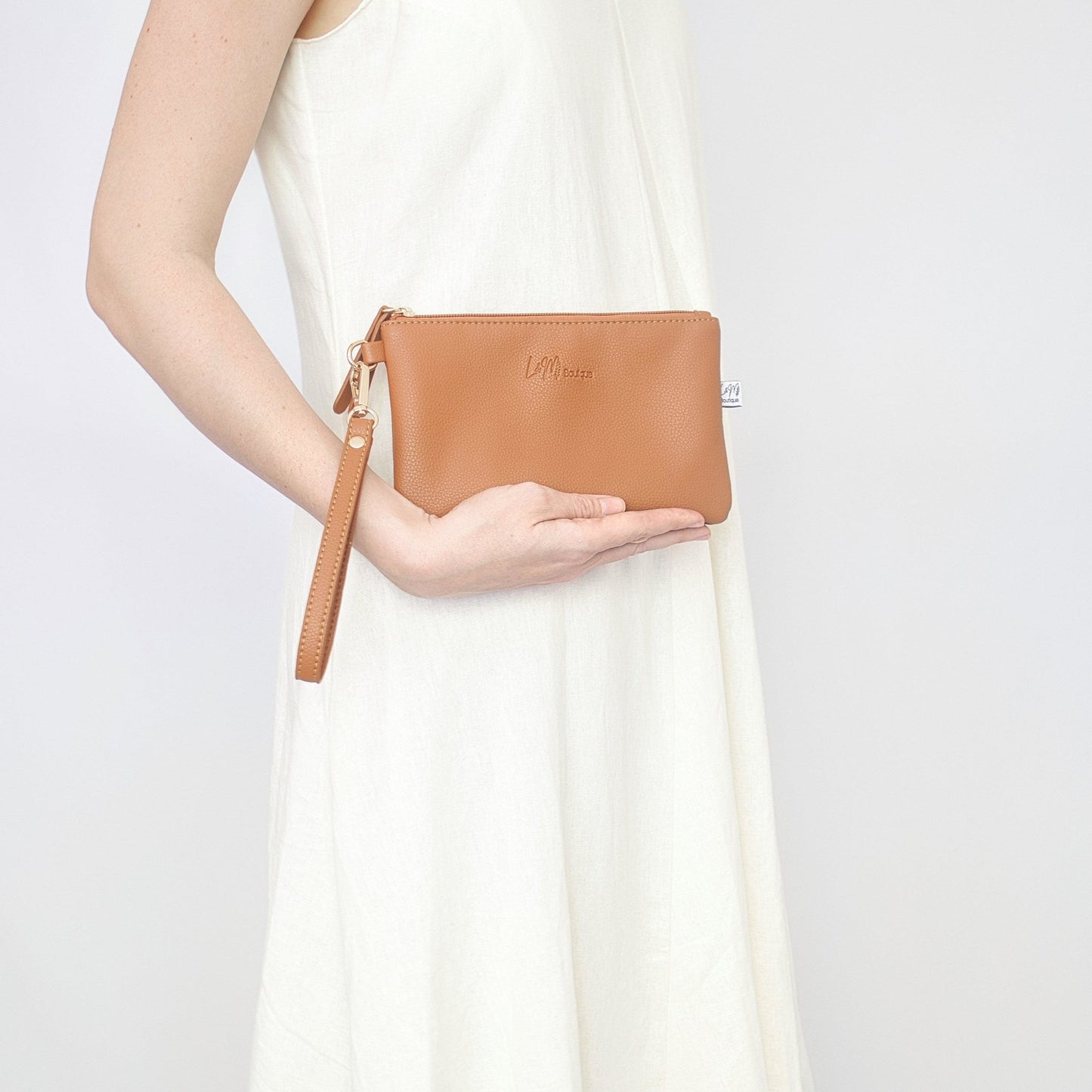 L&M Signature Clutch - Tan - L&M Boutique