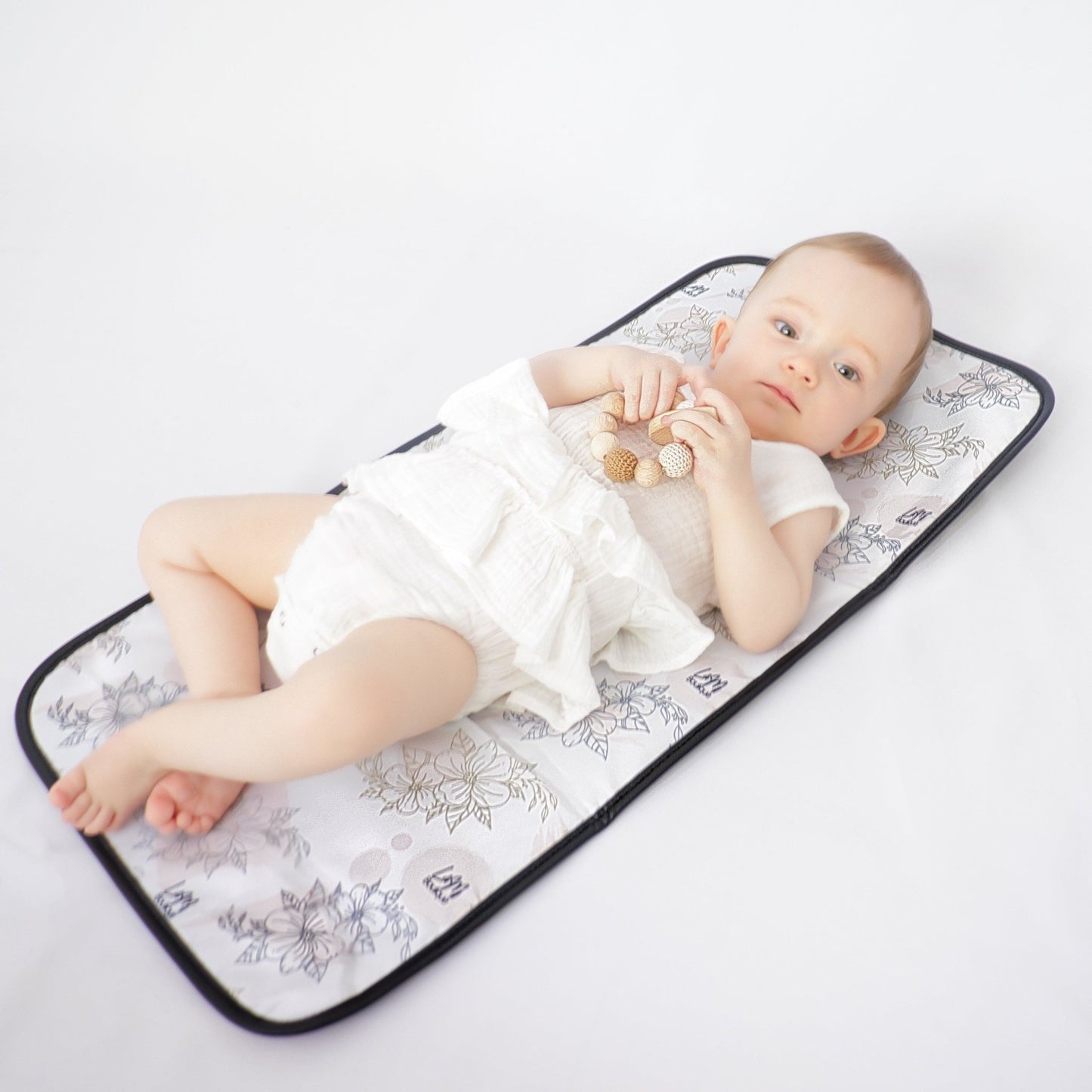 L&M Milana Baby Changing Mat - Matte Black - L&M Boutique 