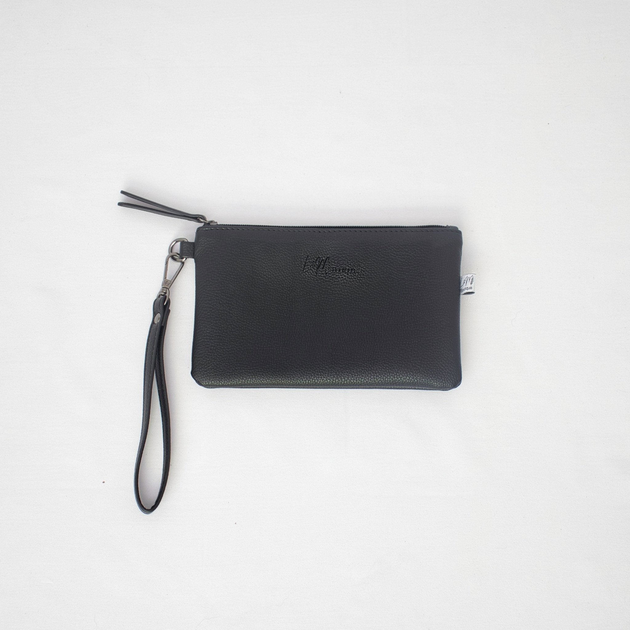 Matte black online purse